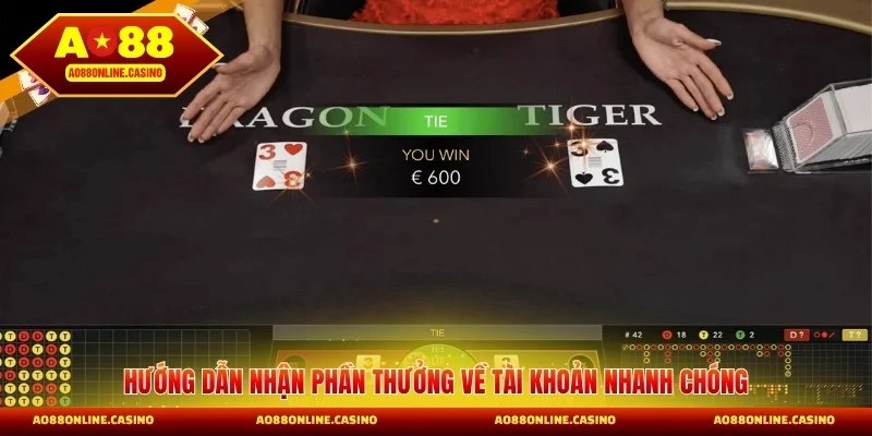 Hướng dẫn nhận phần thưởng về tài khoản nhanh chóng
