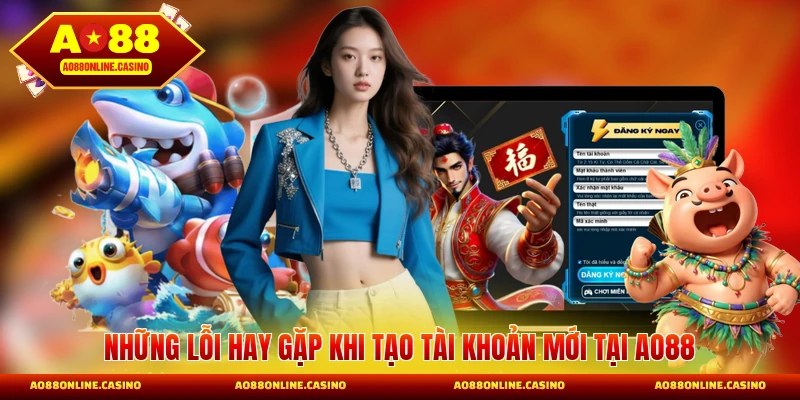 Những lỗi hay gặp khi tạo tài khoản mới tại AO88