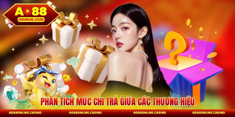 Phân tích mức chi trả giữa các thương hiệu